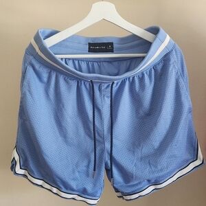 Abercrombie & Fitch Shorts Light Blue Mesh Shorts